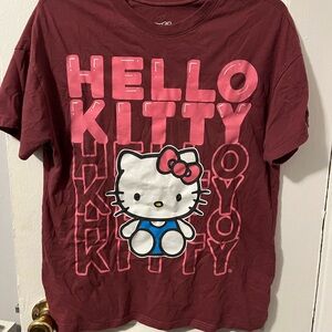Hello Kitty Maroon Teens T-Shirt